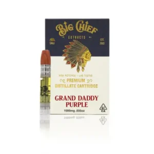 big chief thc vape cartridge 1g – grand daddy purple - Cannabis Fast Delivery Shop big chief thc vape cartridge 1g – grand daddy purple