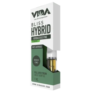 cbd vape cartridge – herbaceous pine hybrid (bliss)